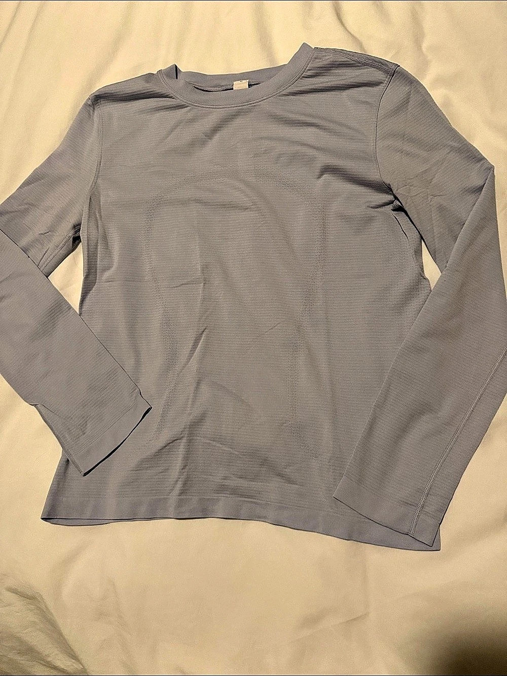 lululemon baby blue Swiftly set - 2 tops, 1 bottoms. Sizes 4,2, and 8 for shorts